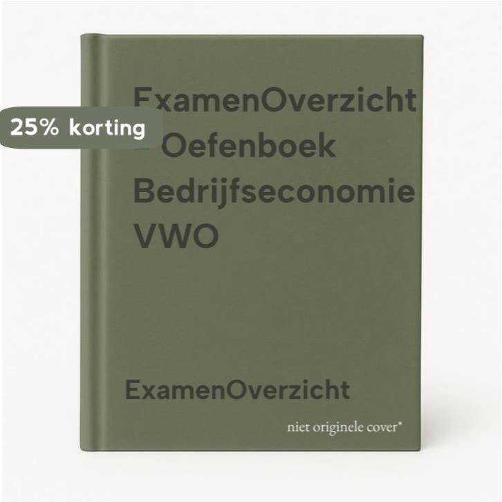 ExamenOverzicht - Oefenboek Bedrijfseconomie VWO, Boeken, Schoolboeken, Gelezen, Verzenden