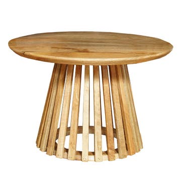 Salontafel Mangohout Rond Zara Large, Verzenden, Rond, Nieuw, Industriële meubels