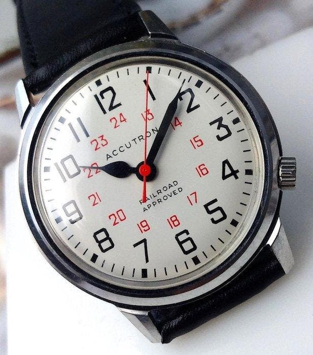 BULOVA Accutron -Railroad Approved-Révisée - Zonder, Sieraden, Tassen en Uiterlijk, Horloges | Heren