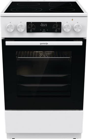 Gorenje GECS5C60WPA, Vrijstaand fornuis, Wit, Knoppen,, Verzenden, Nieuw