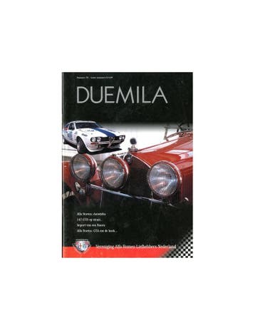2003 ALFA ROMEO CLUB DUEMILA MAGAZINE 70 NEDERLANDS, Nieuw, Alfa Romeo, Author