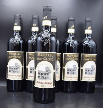 2017 Abbadia Ardenga - Brunello di Montalcino - 6 Flessen, Nieuw