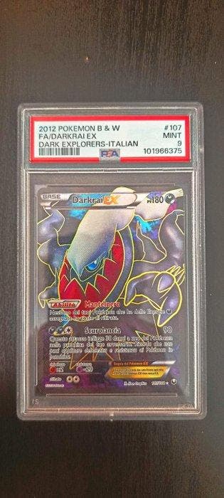 Pokémon - 1 Graded card - Darkrai 107/108 Full art - PSA 9 -, Nieuw