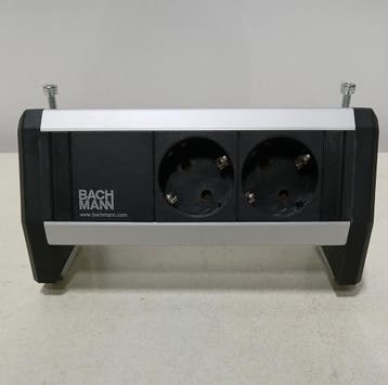 Bachmann Desk 902.750 stekkerunit, zwart / zilvergrijs, Ophalen, Nieuw