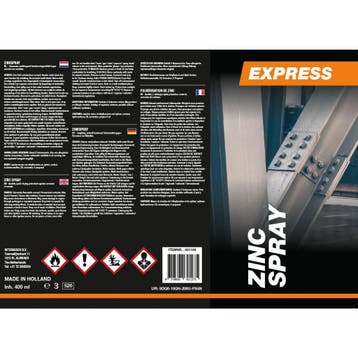 Express Roestwerende zinkspray - 400 ml - Sneldrogend - D..., Ophalen of Verzenden, Nieuw, Overige typen