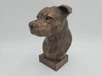 Bust of a staffordshire bull terrier dog statue - home decor, Verzenden, Nieuw