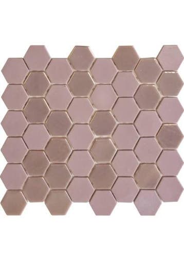 The Mosaic Factory Valencia Pink Hexagon Matt Glossy | moza, Doe-het-zelf en Verbouw, Tegels, Ophalen of Verzenden, Nieuw