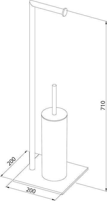Sealskin Tube - Toiletbutler - Toiletborstel met houder, Huis en Inrichting, Badkamer | Badtextiel en Accessoires, Verzenden, Nieuw