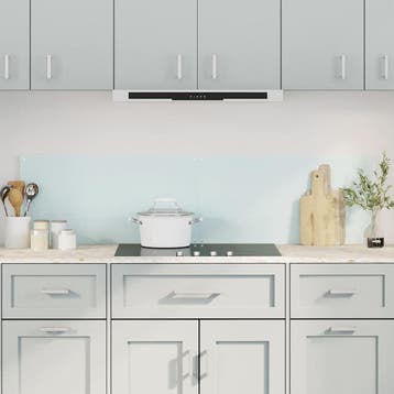 vidaXL Spatschermen keuken 2 st 80x60 cm gehard glas wit, Verzenden, Nieuw