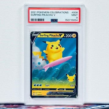 Pokémon Graded card - SURFING PIKACHU V #008 - Pokémon - PSA, Nieuw