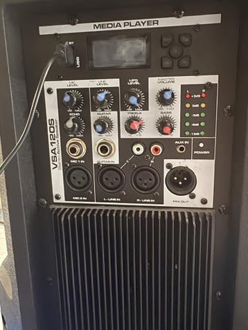 Vonyx VSA120S, geluidsinstallatie met Bluetooth en stands, Ophalen of Verzenden, Nieuw in verpakking