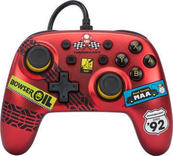 PowerA Controller Bedraad voor Nintendo Switch - Mario Kart:, Verzenden, Zo goed als nieuw