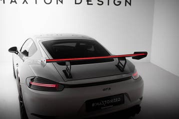 Maxton Carbon Spoiler V.2 met LED Porsche 718 Cayman 982c, Auto diversen, Tuning en Styling, Verzenden