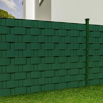 PVC privacyfolie met bevestigingsclips - 35 m, groen, Verzenden, Nieuw