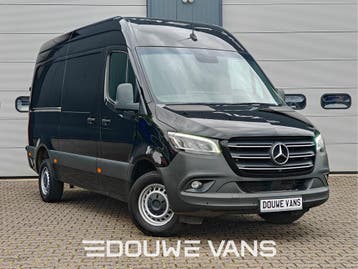 Zakelijke Lease |  Mercedes-Benz Sprinter L2H2 319 Automaat, Automaat, Stof, Gebruikt, Zwart
