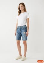 True Religion Korte broeken Dames maat 32 Lichtblauw Vintage, Ophalen of Verzenden, Nieuw