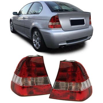 Achterlichten Rood/Helder BMW 3 Serie E46 Compact B6092, Nieuw, BMW