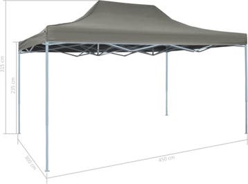 Partytent - paviljoen - pop-up - inklapbaar - 3x4,5 meter -, Verzenden, Nieuw