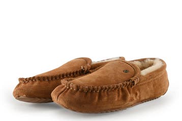 Warmbat Pantoffels in maat 45 Bruin, Bruin, Verzenden, Warmbat, Zo goed als nieuw