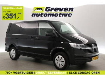 Volkswagen Transporter 2.0 TDI T6.1 L1H1 140PK | Airco | 3, Volkswagen, Zwart, Nieuw, Lease