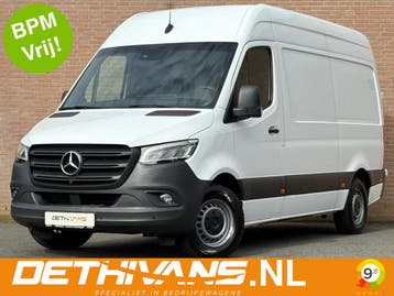 Zakelijke Lease |  Mercedes-Benz Sprinter 316CDI 164PK 7G-Tr, Automaat, Stof, Gebruikt, Zwart