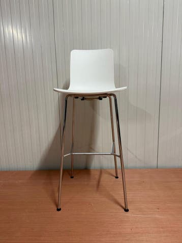 Witte Barkrukken Van Vitra - Uitstekende Conditie, Verzenden, Zo goed als nieuw, Kunststof, 60 tot 90 cm