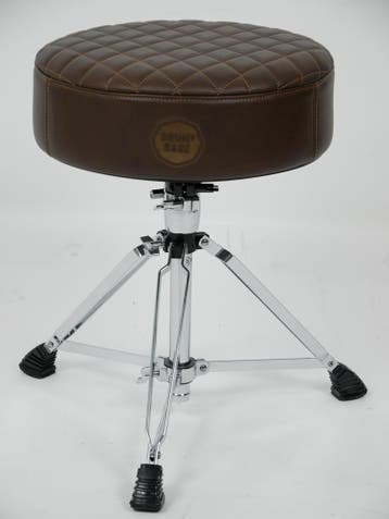 DRUMnBASE Lederen drumkruk Hand gemaakt in Nederland, Muziek en Instrumenten, Instrumenten | Toebehoren, Ophalen of Verzenden