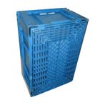Stapelbak, 600x400x260 mm, euronorm, blauw pp, gebruikt -, Gebruikt, 40 tot 60 cm, 50 tot 75 cm, Bak of Kist