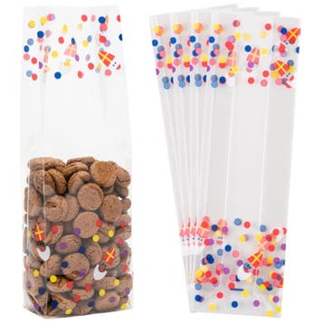 Fako Bijoux - Blokbodemzakjes Plastic Sinterklaas -, Verzenden, Nieuw