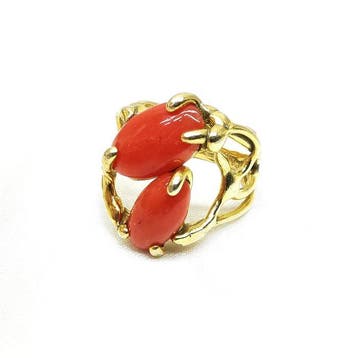 Koraal - Argento 925 - Ring - Italiaans vakmanschap