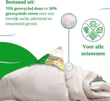 2dekans | Ten Cate NextLife Dekbed - Dekbed 140 x 220 -, Ophalen of Verzenden, Zo goed als nieuw, Wit