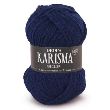 DROPS Karisma Uni Colour - 17 marineblauw - Wol Garen, Hobby en Vrije tijd, Breien en Haken, Ophalen of Verzenden, Nieuw