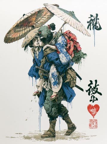 PR1NCE - Le Poids de lAmour - ŒUVRE 1/1 SIGNÉE COA - 50x70