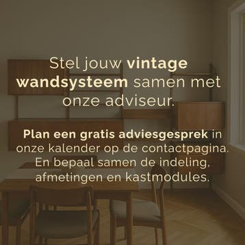 Wandsysteem | Vintage | Palissander |  3609, Ophalen of Verzenden, Zo goed als nieuw, 75 cm of meer, Overige houtsoorten