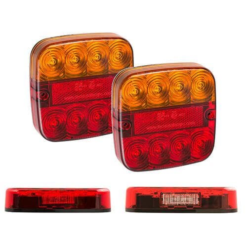 Rem/achterlicht/richtingaanwijzer/reflector met kentekenverl, Auto diversen, Aanhangwagen-onderdelen, Verzenden