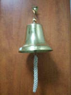 Scheepsbel messing koperen cafe bar bel rondje bel ijscobel, Ophalen of Verzenden, Nieuw, Overige typen