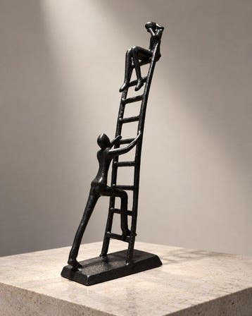 sculptuur, The Climb – Handgemaakt Gietijzeren Design