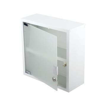 Differnz Medicijnkast Quadro 30x30x12 Wit, Huis en Inrichting, Verzenden, Nieuw
