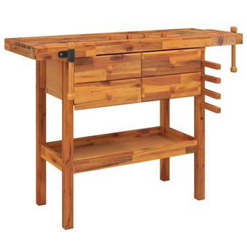 Werkbank met Bankschroef | Massief Hout | Laatste Stuk!, Ophalen of Verzenden, Gebruikt, 70 tot 120 cm, Bankschroef