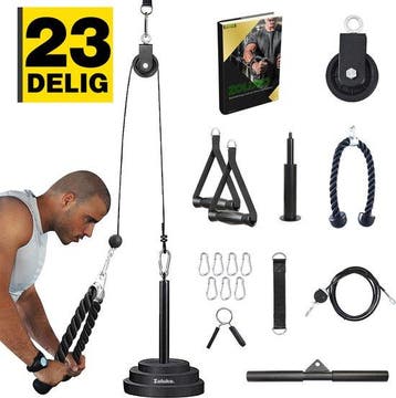 2dekans | Zoluko Home Fitness Kabelsysteem 23-delige set -, Ophalen of Verzenden, Zo goed als nieuw