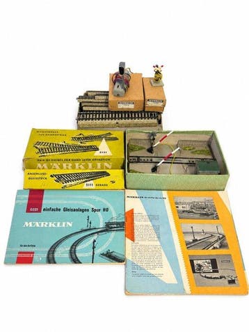 Märklin H0 - 5121;5111;0321;7054;7050 - Modeltreinsporen, Nieuw