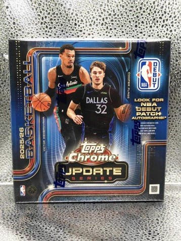 2025/26 Topps Chrome Victor Wembanyama, Cooper Flagg, Nieuw