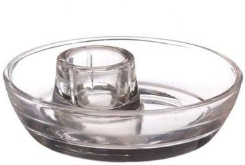 Kaarsenstandaard Mila Clear Ø9,8 cm h3 per stuk, Ophalen of Verzenden, Nieuw