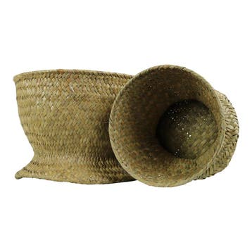 *zeegras bloempot coupe (Set van 2)*, Verzenden, Nieuw