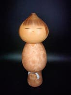 Watanabe Masao - Beeldje, Prachtige kokeshi  Mushin  in