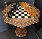 Speeltafel - Madera, Nácar - Mesa Taracea Granadina, Antiek en Kunst