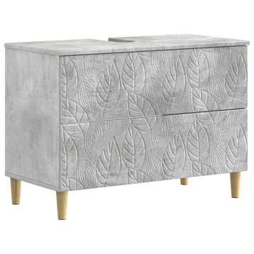 vidaXL Badkamer wastafelkast DELFT Betongrijs 82 x 41 x 59, Verzenden, Nieuw, Wastafelkast