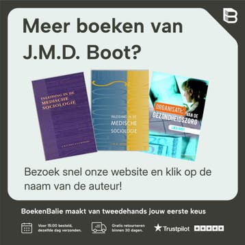 Organisatie van de gezondheidszorg - J.M.D. Boot, Verzenden, Gelezen, J.M.D. Boot