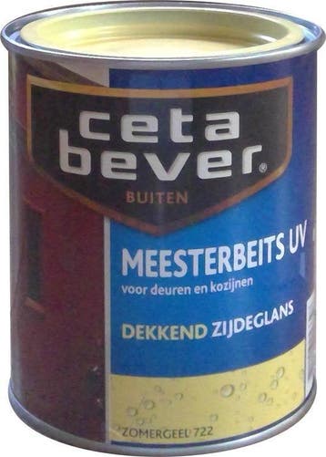 Cetabever Meesterbeits UV Zomergeel - 750ml, Geel, Nieuw, Beits, Ophalen of Verzenden