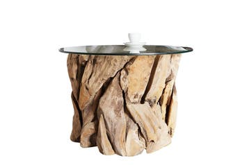 Salontafel NATURE LOUNGE 50cm voet drijfhout zonder glazen, Ophalen of Verzenden, Nieuw
